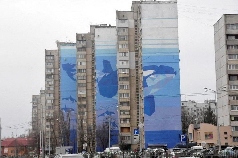 В Харькове нарисовали самый большой мурал в Украине