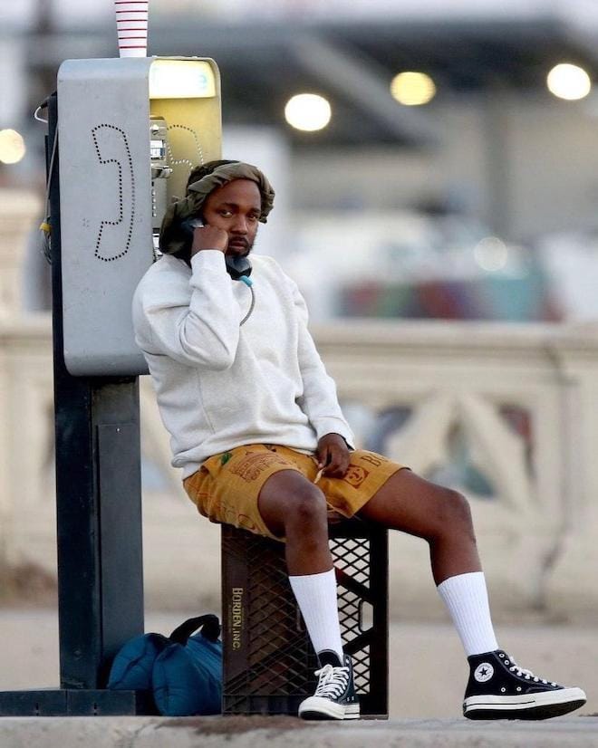 Kendrick Lamar работает над новым клипом в Лос-Анджелесе