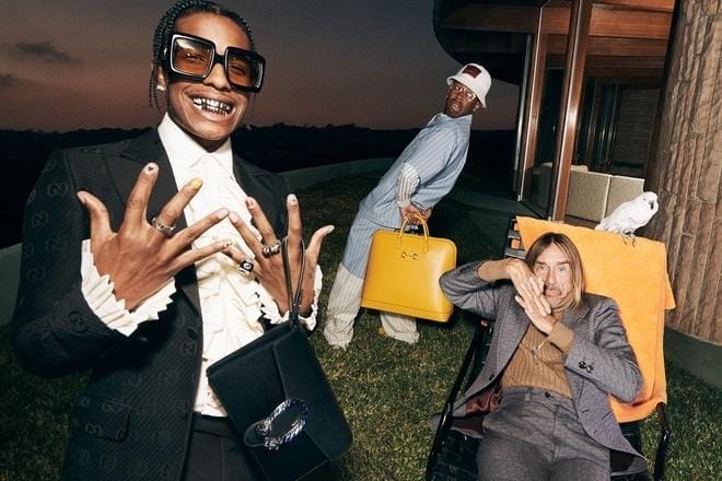 В новой рекламе Gucci снялись A$AP Rocky, Iggy Pop и Tyler, The Creator