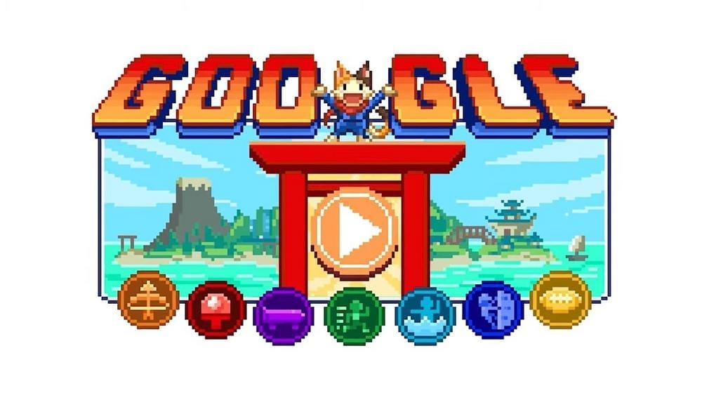 Google присвятив дудл-гру відкриттю Олімпіади в Токіо